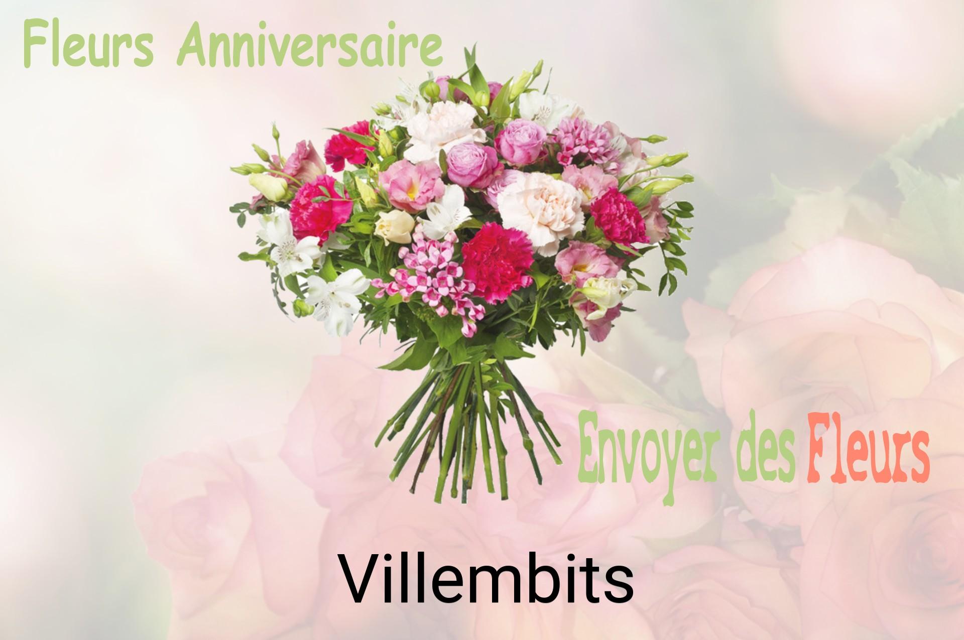 Bouquet de fleurs d’anniversaire livré à Villembits